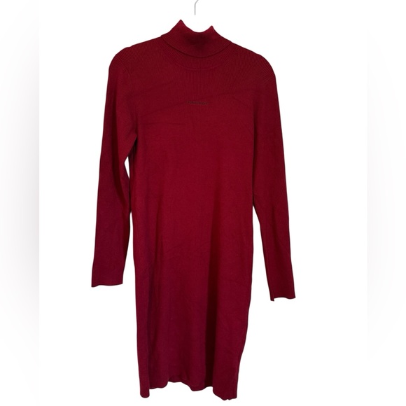 Calvin Klein Berry Red Sweater Dress - Picture 1 of 6